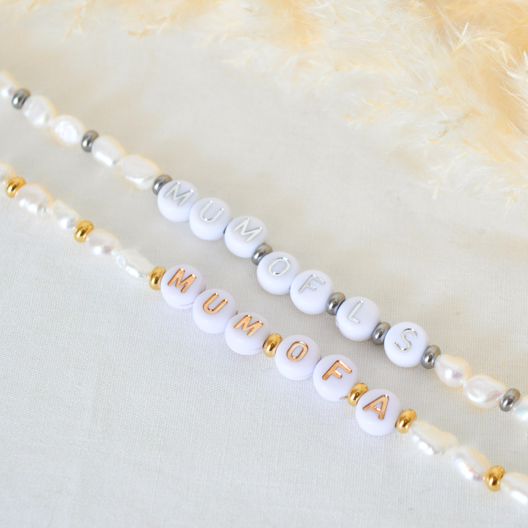 Bracelet perlé "Mum of"