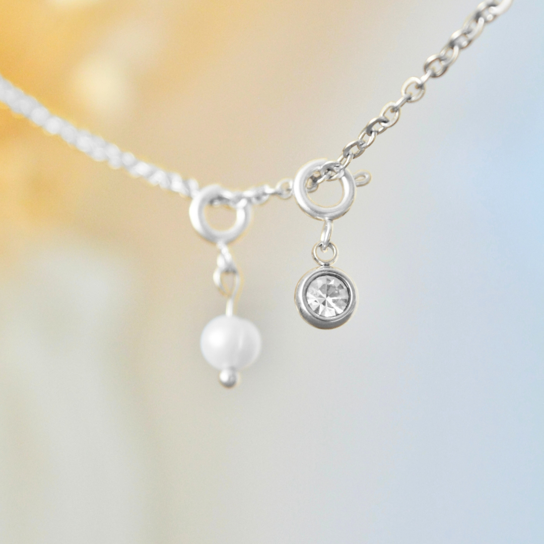 Charm perle et strass