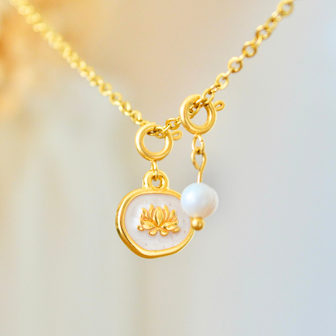 Charm perle et strass