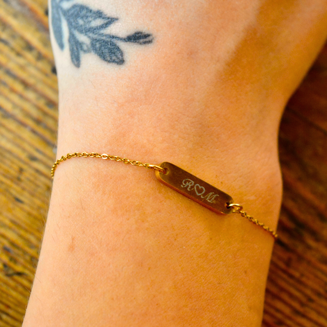 Bracelet personnalisé gravé Anita