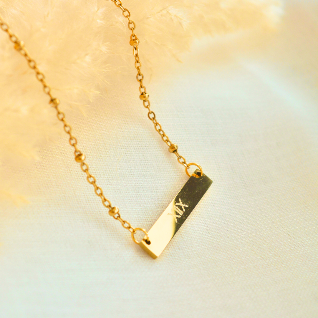 Collier personnalisé gravé Nora