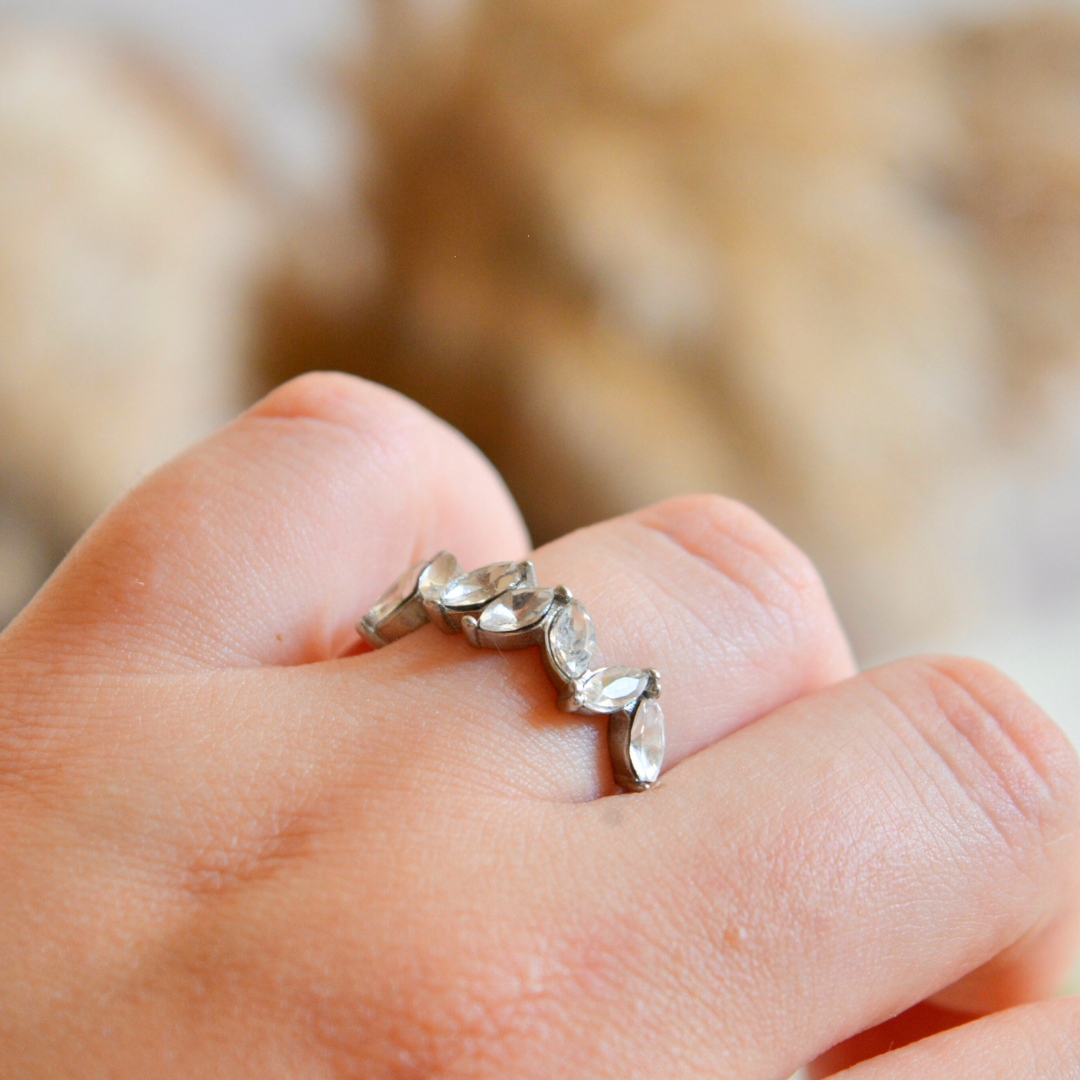 Bague Vanilla argentée
