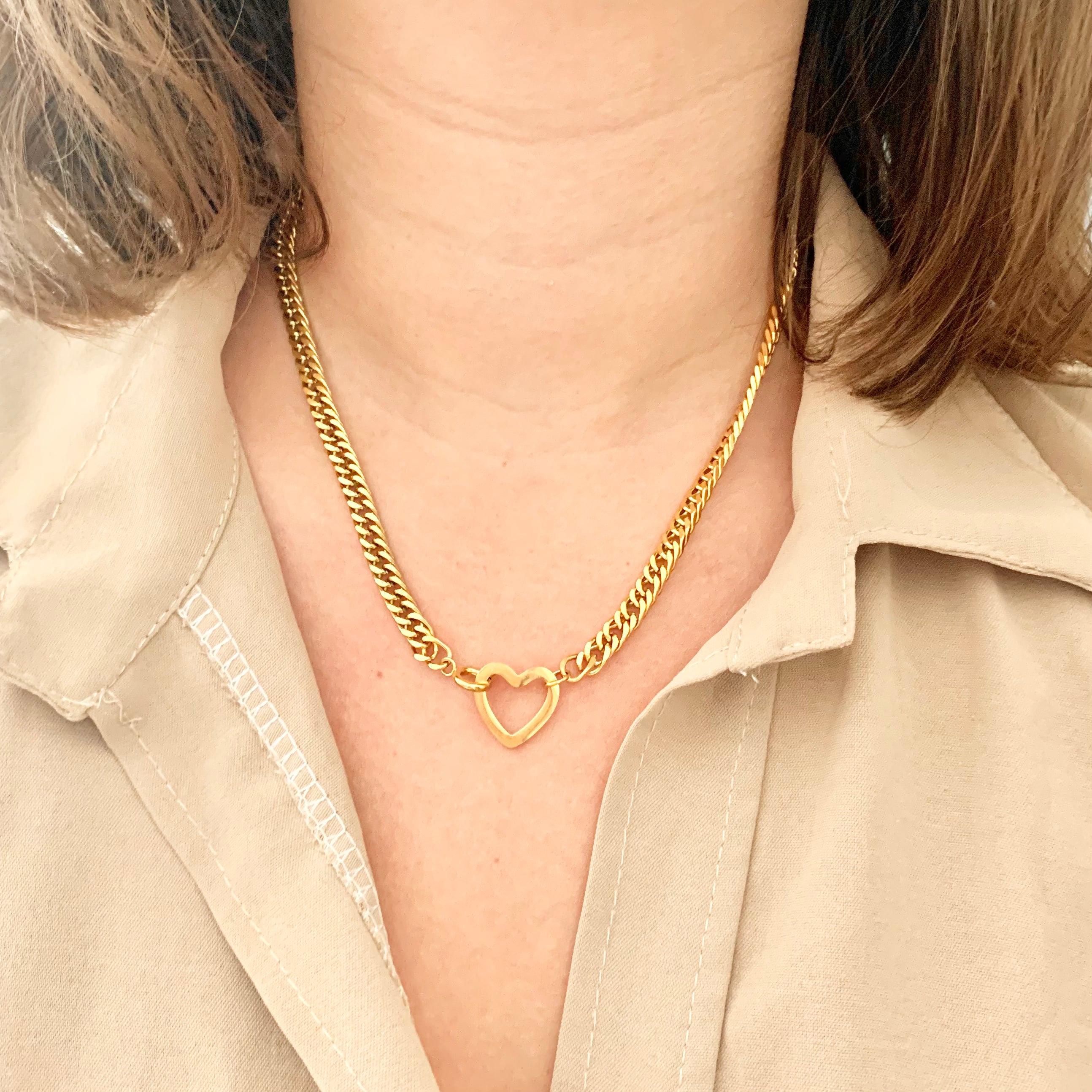 Collier Ana argenté