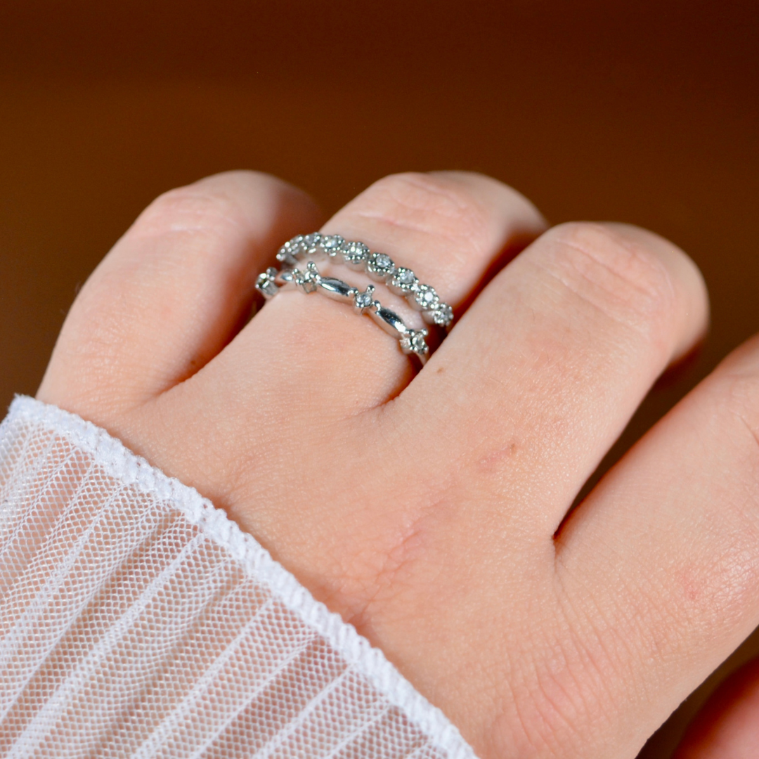 Bague Bella argentée