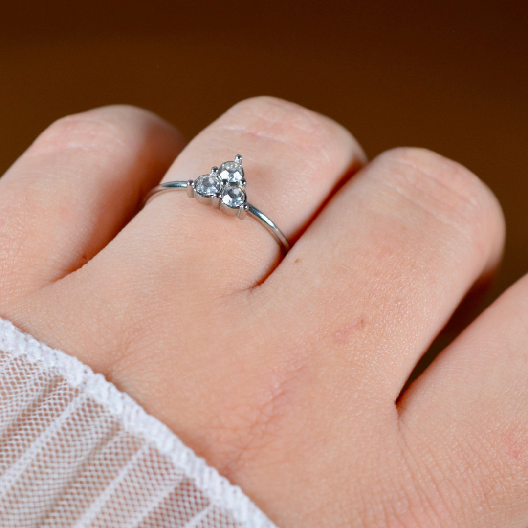 Bague Ana argentée