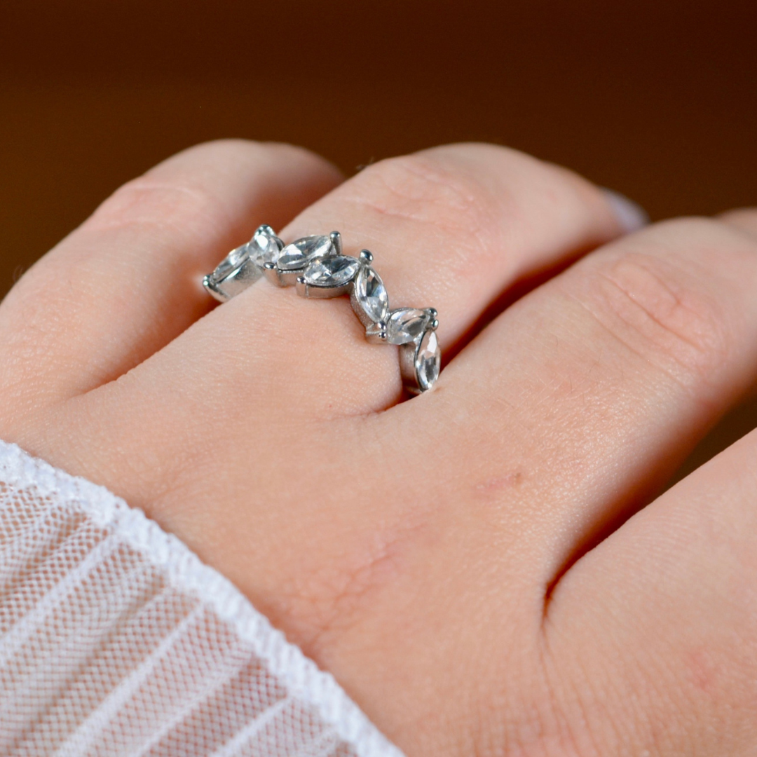 Bague Vanilla argentée