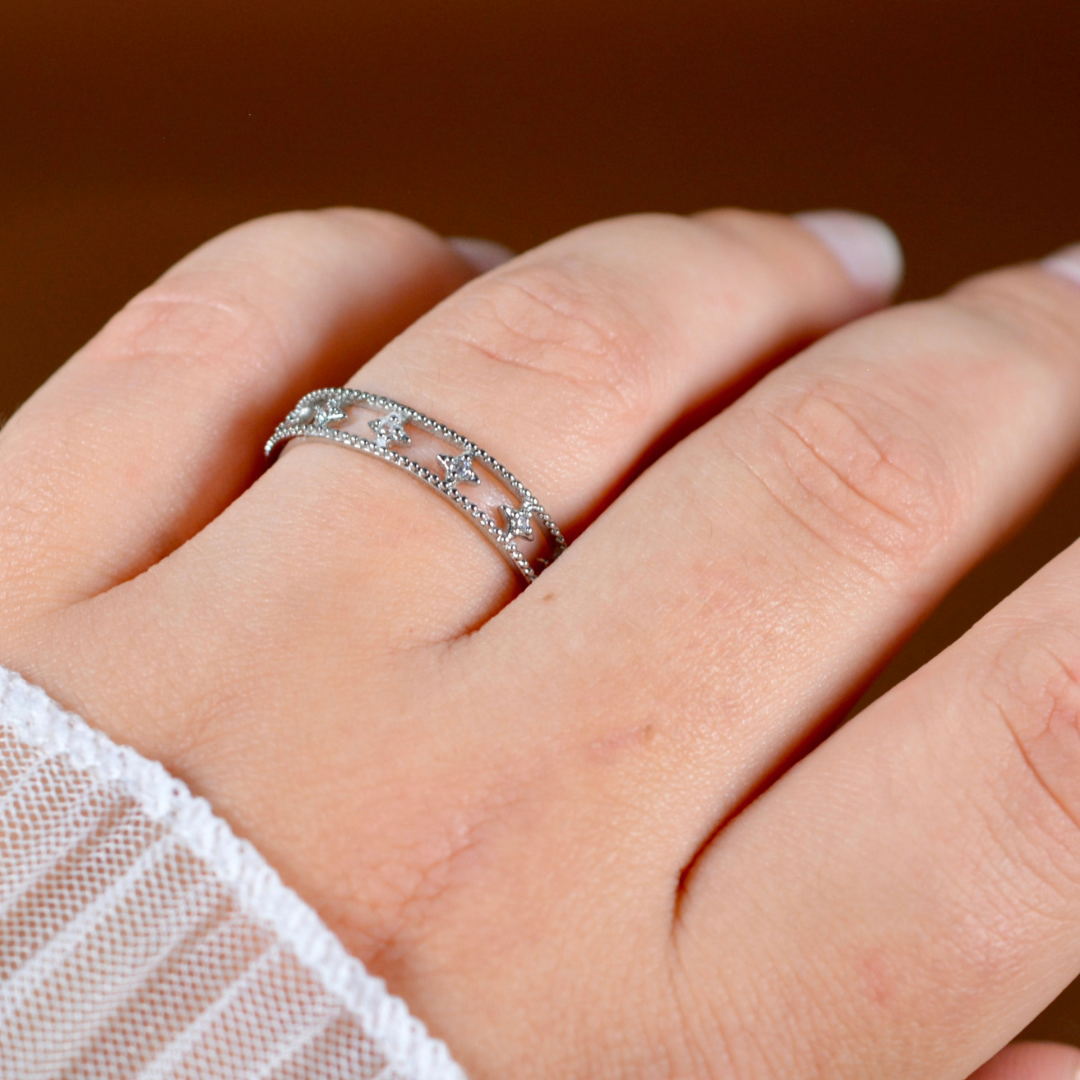 Bague Stella argentée
