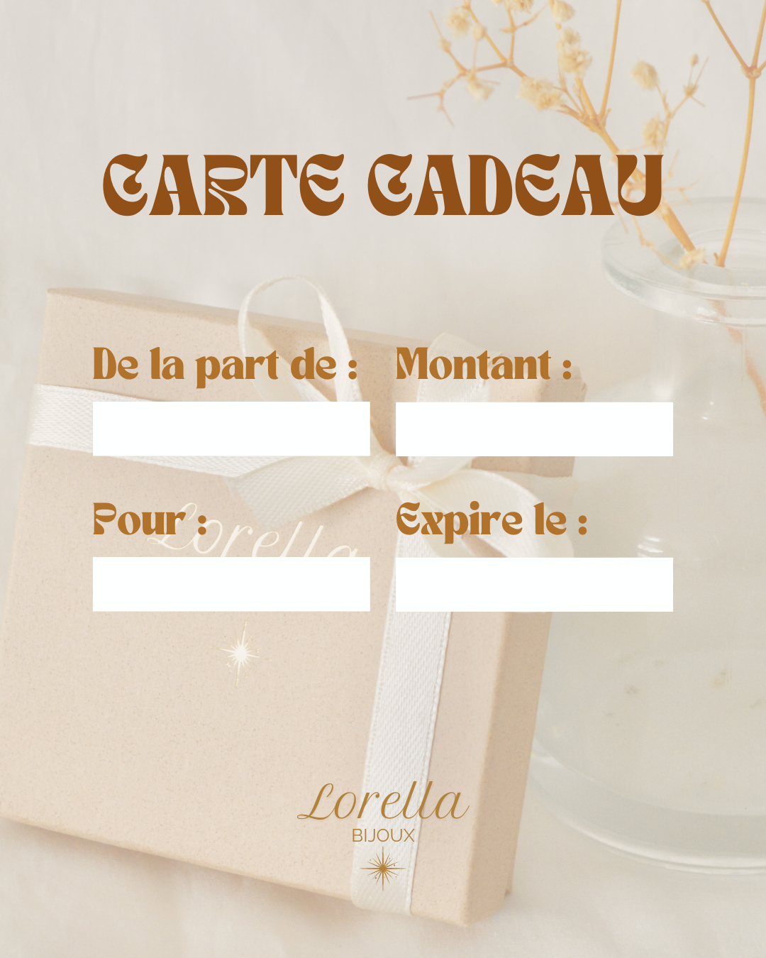 Carte cadeau Lorella ♡