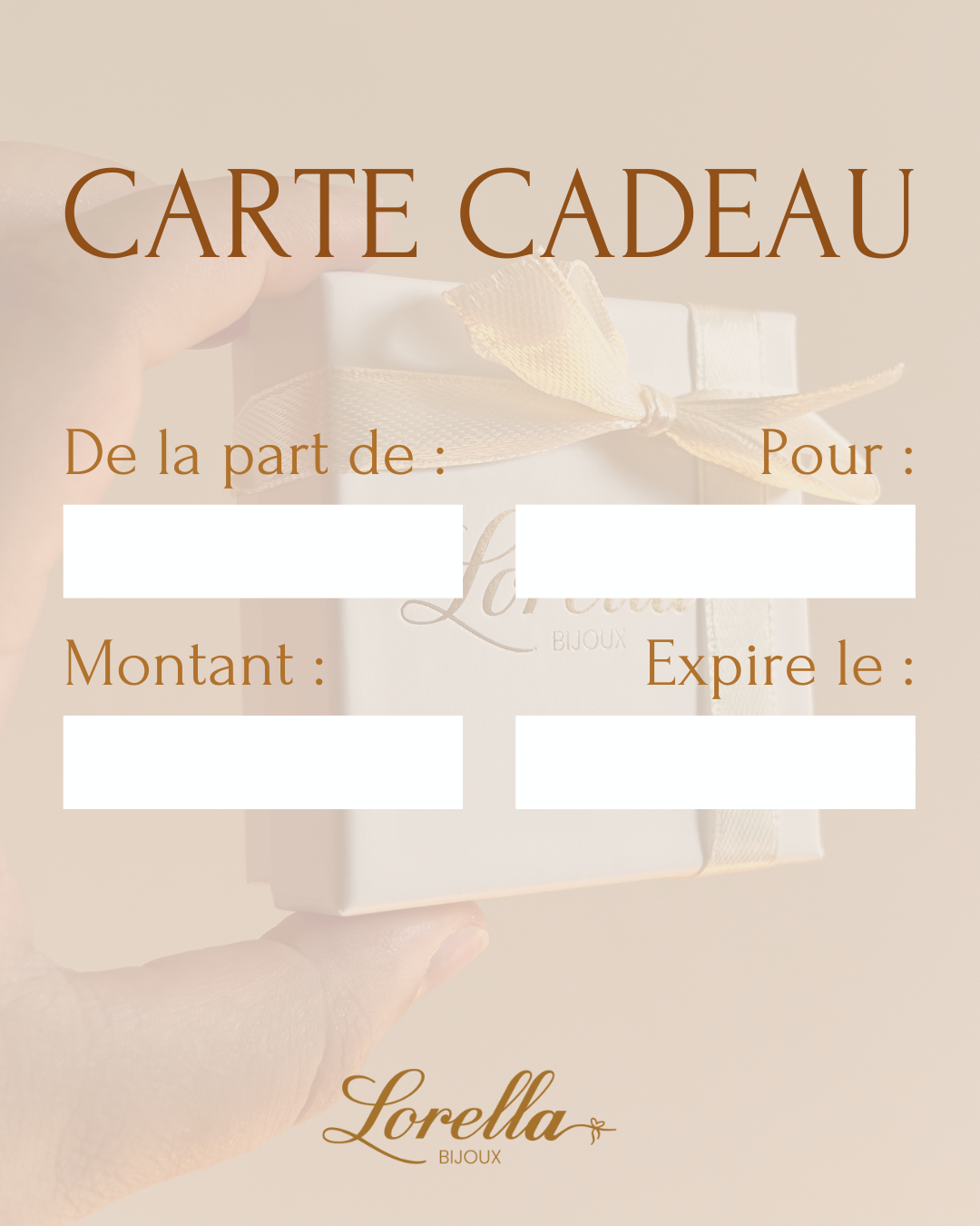 Carte cadeau Lorella ♡