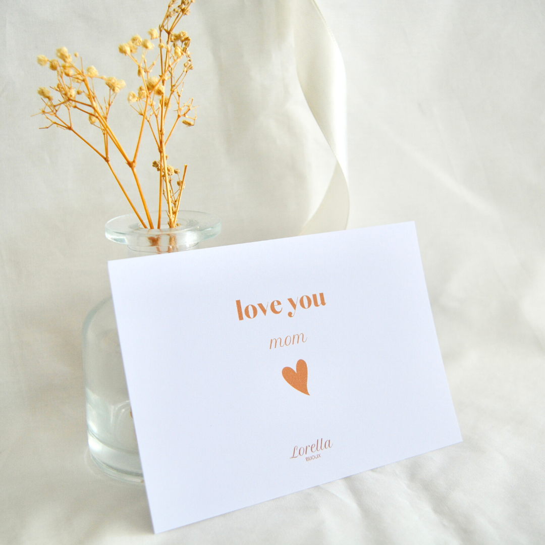 Carte &quot;love you mom&quot;