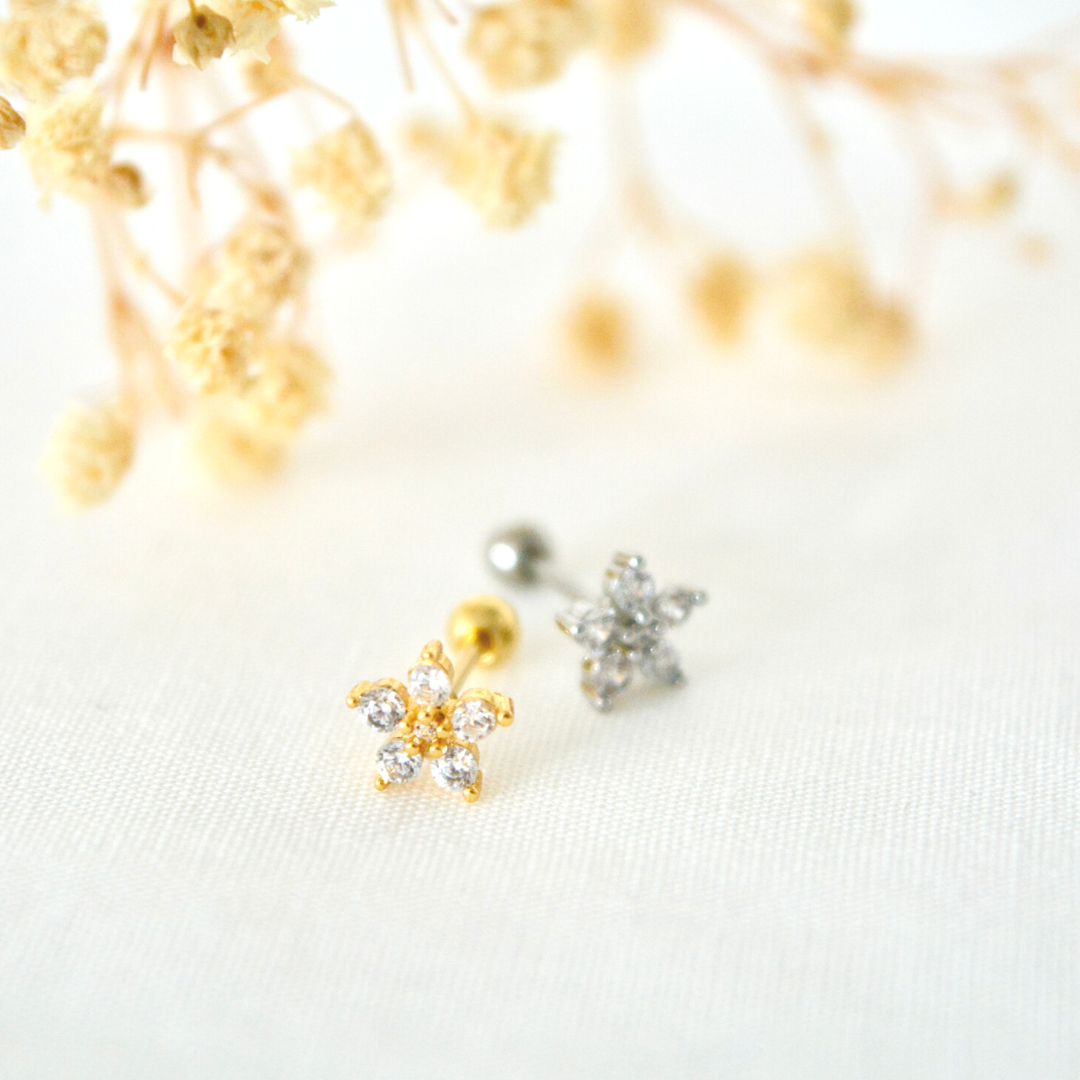 Piercing Lila argenté